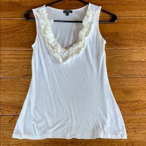 Cream Sleeveless Top